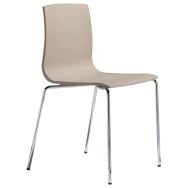 Chaises Alice 4 pieds peint ou chromé lot 4 - S-CAB