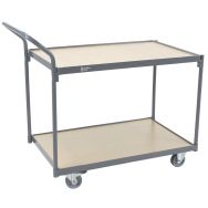 Chariot 2 plateaux bois - Capacité 250 kg - Manutan Expert