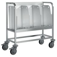 Chariot à assiettes roues plastique - 984x456x950mm