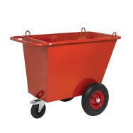 Chariot à déchets 400L avec roues pleines