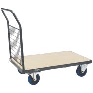Chariot à dossier fixe grillagé - Force 400 à 500 kg - Manutan Expert