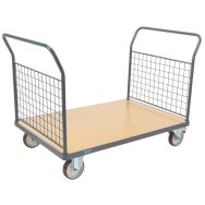 Chariot à dossier grillagé - Capacité 400 à 500 kg - Manutan Expert