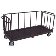 Chariot avec 3 parois tubulaires