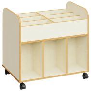 Chariot bibliothèque Dan à roulettes - Mirplay School