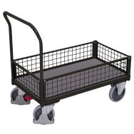 Chariot caisse avec parois grillagées