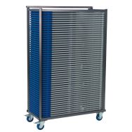 Chariot chaises pliantes bleu h ht:1600 mm l ht:1000 mm
