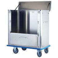Chariot conteneur parois lisses pare-chocs - Sclessin Fonction Linge