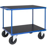 Chariot d'atelier à 2 plateaux, 500 kg, 890 x 700 x 1 100 mm