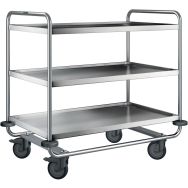 Chariot de service SW 10 x 6-3 avec roues increvables