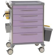 Chariot soins 5 Tiroirs tout équipé - Mdose