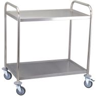 Chariot en acier inoxydable 3 plateaux 850x540xH940 mm