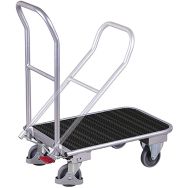 Chariot en aluminium dossier repliable revêtement du plateau