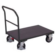 Chariot ergonomique plateau antidérapant - Capacité 1000 Kg