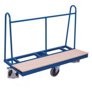 Chariot porte-panneaux avec roues en losagne