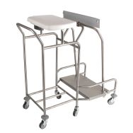 Chariot porte-sacs couvercle collecteur - Sclessin Fonction Linge