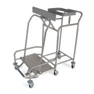 Chariot porte-sacs couvercle collecteur, - Sclessin Fonction Linge