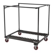 Chariot pour mange debout Cocktail - table Praxis 80 - gris clair