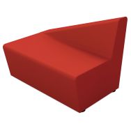 Chauffeuse Maldiv dos incliné à droite tissu enduit PVC - Sokoa