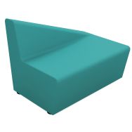 Chauffeuse Maldiv dos incliné à gauche tissu polyester - Sokoa