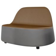 Chauffeuse ONE 2 places ceinture Cendre et assise Terre