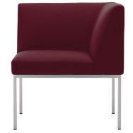 Chauffeuse d'angle accueil Atrium tissu M1 - Quadrifoglio