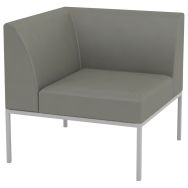 Chauffeuse d'angle accueil Atrium tissu enduit PVC - Quadrifoglio