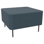 Chauffeuse une place sans dossier gris Anthracite