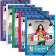 Chemise Elastique Oxford Polyvision A4 Polypro - Assorti