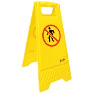 Chevalet de signalisation - Pictogramme Interdit pi&eacute;ton