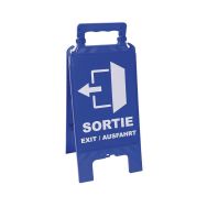 Chevalet modulable noir avec plaques interchangeables - Novap