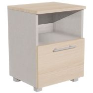 Chevet 1 tiroir + 1 niche Identité haut. 60 cm - Manutan Expert