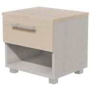 Chevet 1 tiroir + niche Identité haut. 45 cm - Manutan Expert