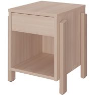 Chevet JEFF tiroir cotés mélaminé - Enond Mobilier