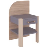 Chevet OLERON dosseret à droite - Enond Mobilier
