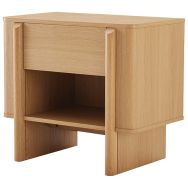 Chevet de nuit+niche Sidney Collection naturel-Somcasa