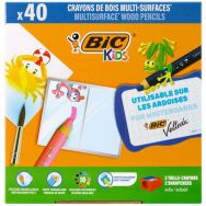 Classpack 40 crayons de couleurs triangulaires 3 en 1