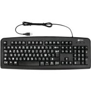 Clavier confort visuel écriture blanche touches noires - Geemarc