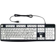 Clavier confort visuel écriture noire touches blanches - Geemarc