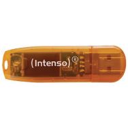 Clé USB 2.0 Rainbow Line - 64Go Orange INTENSO