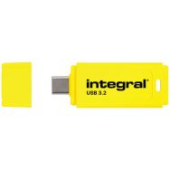 Clé USB C 128Go Neon C jaune Integral