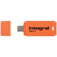 Clé USB C 128Go Neon C orange Integral