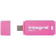 Clé USB C 128Go Neon C rose Integral