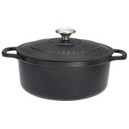 Cocotte en fonte ronde 18 cm Noire Sublime Chasseur