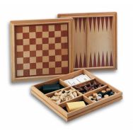 Coffret bois '3 jeux en 1'