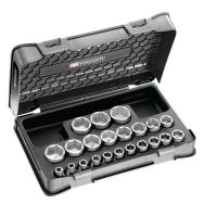 Coffret douilles 1/2'' 6 pans métriques - 22 piéces - S.401B