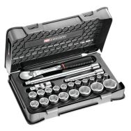 Coffret douilles 1/2'' 6 pans métriques - SL.161-3P6