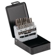 Coffret tarauds main HSS 21 pièces M3-M12 - Manutan