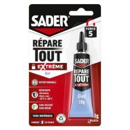 Colle répare tout gel transparent 20 g - Sader