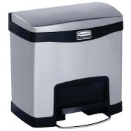 Collecteur Slim Jim Step On Front Step 15 L inox mat, noir