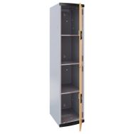 Colonne 2 cases sur socle 1 étagère fixe largeur 40 cm - Acial